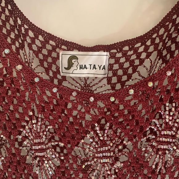 Nataya vintage beaded dress with a matching slip. Small - Picture 4 of 13